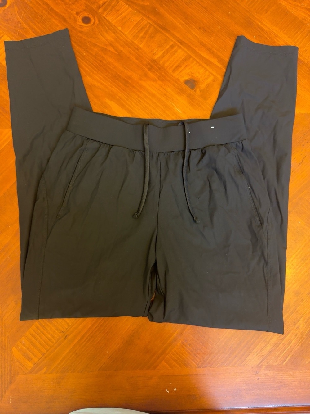 STYLUS Black Drawstring Track Pants with Slim Fit